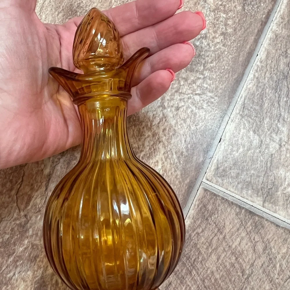 Vintage Avon Amber Bubble Bath Container